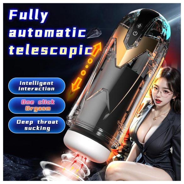 Leopard - masturbator typu pchającego - czarny