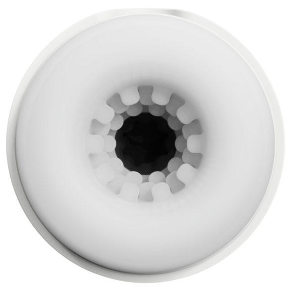 Leopard - masturbator ssący i wibrujący - biały