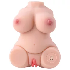   Lonely - masturbator torzo z wibracjami - realistyczny - kolor naturalny