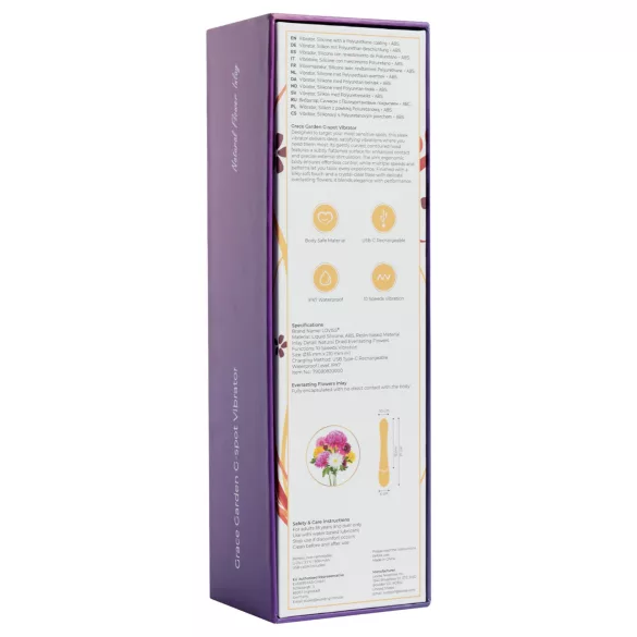 LOVISS Flower Grace - wibrator punktu G (czarny)