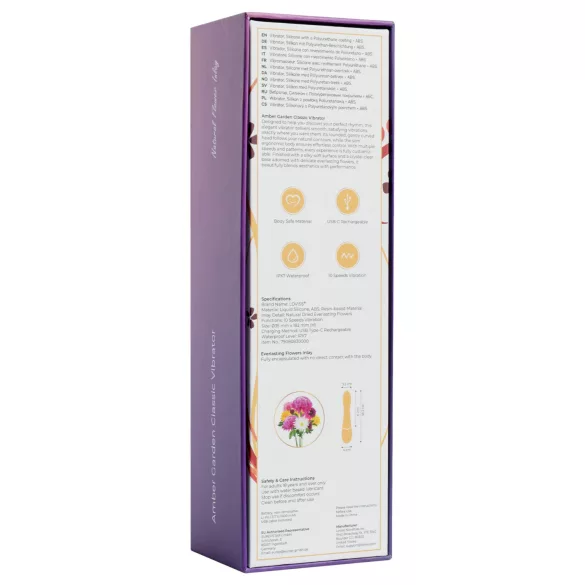LOVISS Flower Amber - wibrator punktu G (czarny)