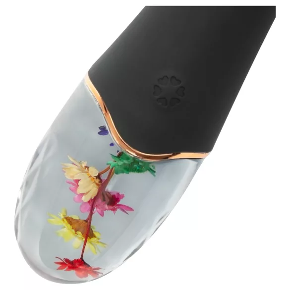 LOVISS Flower Amber - wibrator punktu G (czarny)