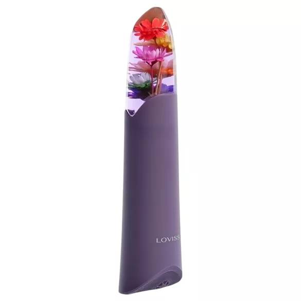 LOVISS Flower - mini wibrator prętowy (fioletowy)