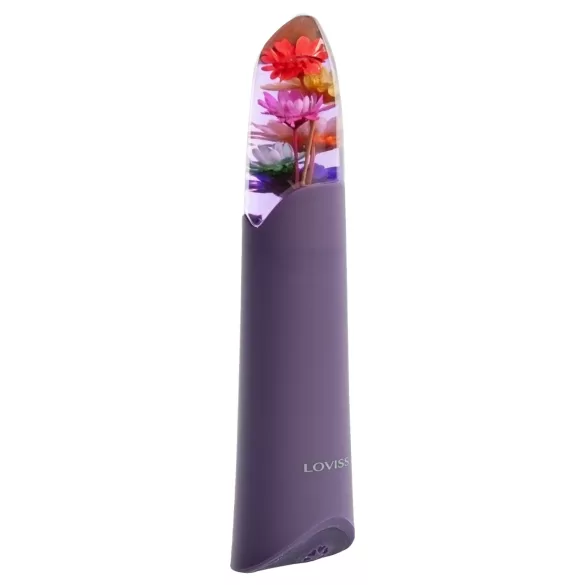 LOVISS Flower - mini wibrator prętowy (fioletowy)