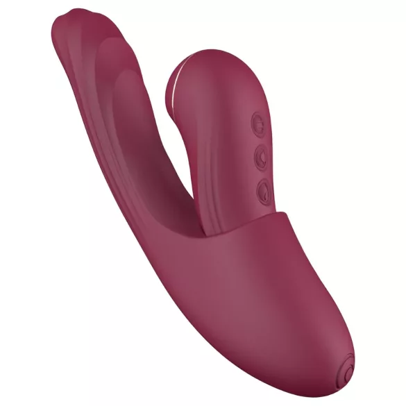 Vibeconnect - wibrator 2w1 do punktu G i łechtaczki - silikon czerwony
