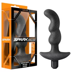 Blush Spark - wibrujący korek analny wodoodporny - czarny