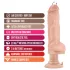 Blush Bad Boy - wibrator z piercingiem - 33 cm - naturalny