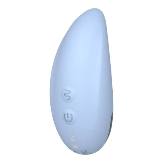 Vibeconnect - zasilany bateryjnie, wodoodporny stymulator łechtaczki (niebieski)