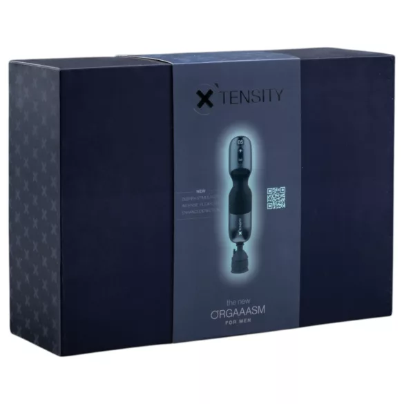 X'TENSITY - Męski masturbator próżniowy z głęboką stymulacją (czarny)