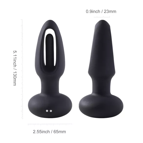 Honey Play Box Snuggy - wibrator analny z języczkiem - czarny