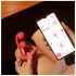 Honey Play Box Melody - wibrujący masażer 2w1 z perełkami - silikon czerwony