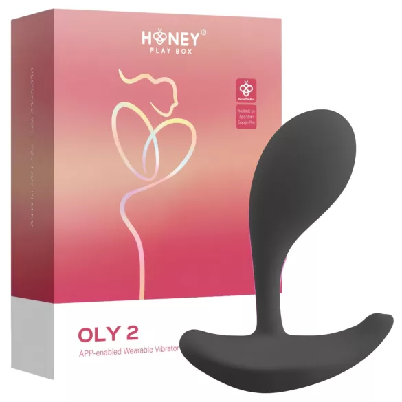 Honey Play Box Oly 2 - wibrator do stymulacji punktu G i łechtaczki sterowany aplikacją (czarny)