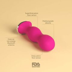   Perifit - inteligentny bezprzewodowy trenażer mięśni głębokich (różowy)