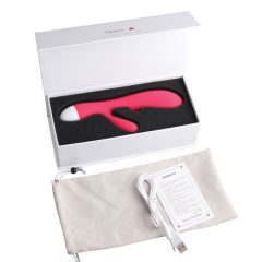   Cotoxo Dolphin & baby - bezprzewodowy wibrator z uchwytem (czerwony)