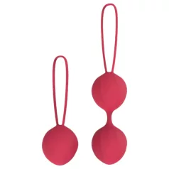 Cotoxo Cherry - zestaw 2 kulek gejszy - silikon - czerwony