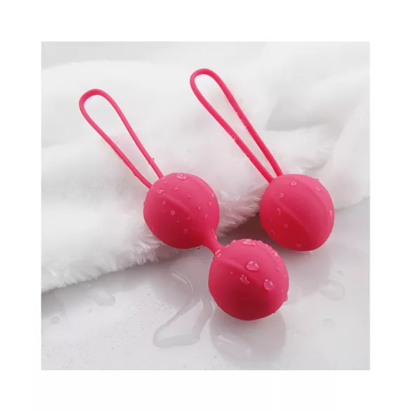 Cotoxo Cherry - zestaw 2 kulek gejszy - silikon - czerwony