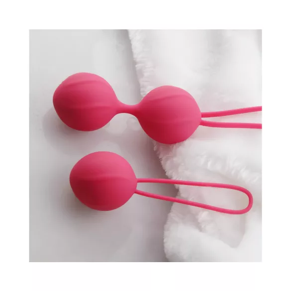 Cotoxo Cherry - zestaw 2 kulek gejszy - silikon - czerwony