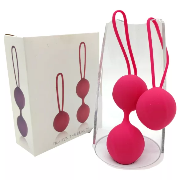 Cotoxo Cherry - zestaw 2 kulek gejszy - silikon - czerwony