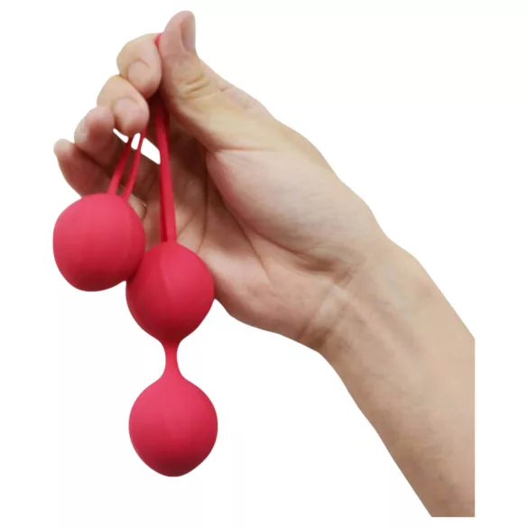 Cotoxo Cherry - zestaw 2 kulek gejszy - silikon - czerwony