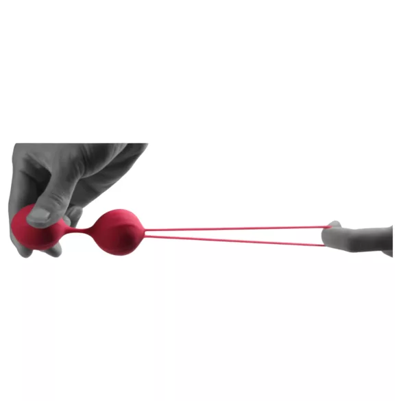 Cotoxo Cherry - zestaw 2 kulek gejszy - silikon - czerwony