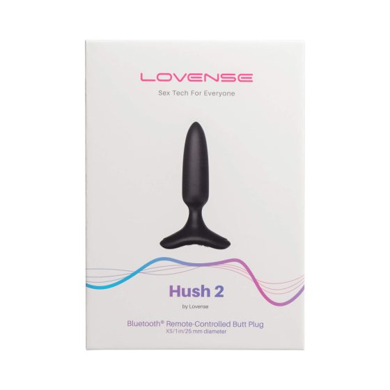 LOVENSE Hush 2 XS - mały wibrator analny z akumulatorem (25 mm) - czarny
