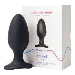   LOVENSE Hush 2 L - mały wibrator analny z akumulatorem (57 mm) - czarny
