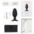 LOVENSE Hush 2 L - akumulatorowy mały wibrator analny (57mm) - czarny
