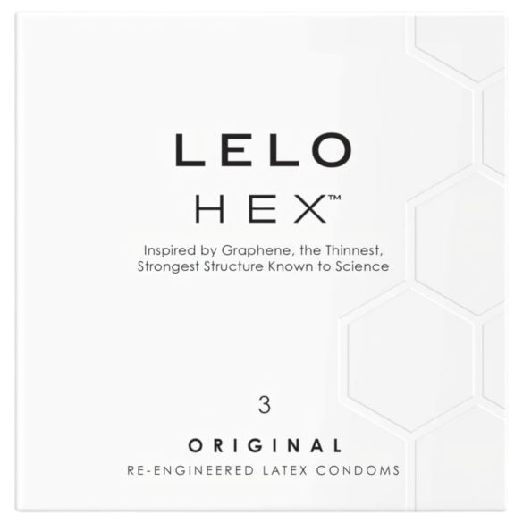 LELO Hex Original - luksusowa prezerwatywa (3 szt.)