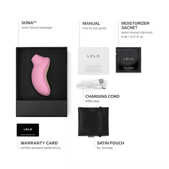LELO Sona - stymulator łechtaczki na fale dźwiękowe - różowy