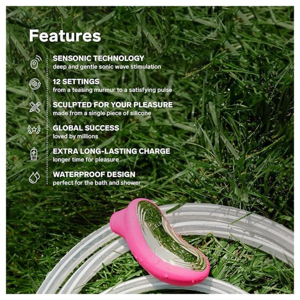 LELO Sona 2 - stymulator łechtaczki na fale dźwiękowe - czerwony