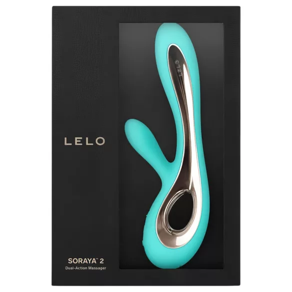 LELO Soraya 2 - wibrator z ramieniem do łechtaczki - wodoodporny - turkusowy
