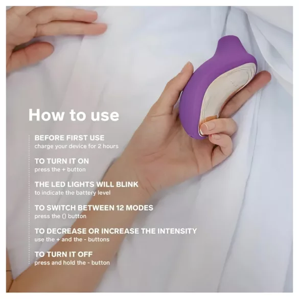 LELO Sona 2 Cruise - masażer łechtaczki fale dźwiękowe - czarny