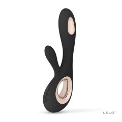   LELO Soraya Wave - bezprzewodowy wibrator z różdżką i wibrującym ramieniem (czarny)