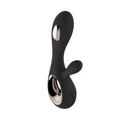   LELO Soraya Wave - bezprzewodowy wibrator z różdżką i wibrującym ramieniem (czarny)