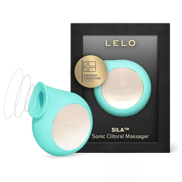 LELO Sila - stymulator łechtaczki falami dźwiękowymi - wodoodporny turkusowy