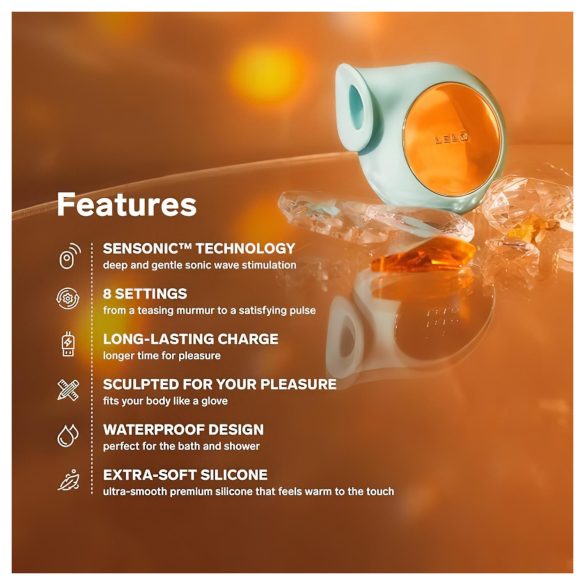 LELO Sila - stymulator łechtaczki fale dźwiękowe wodoodporny silikon fioletowy