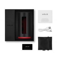   LELO F1s V2 - Inteligentny interaktywny masturbator z możliwością ładowania (czarno-czerwony)