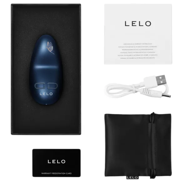LELO - wibrator łechtaczkowy ładowany USB wodoodporny niebieski