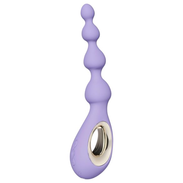 LELO Soraya Beads - fioletowy, wodoodporny wibrujący korek analny