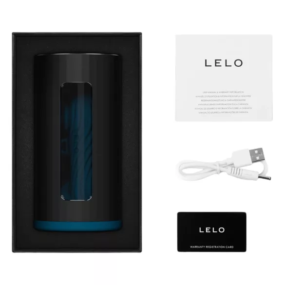 LELO F1s V3 - masturbator interaktywny - czarno-niebieski