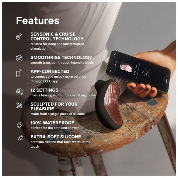 LELO Sona 3 Cruise - stymulator łechtaczki fale dźwiękowe - czarny