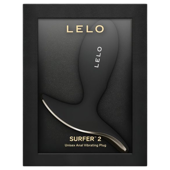 LELO Surfer - inteligentny wibrujący analny plug (czarny)