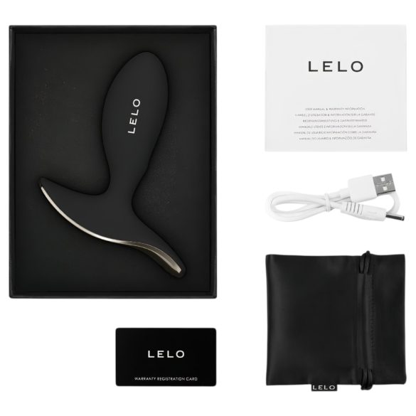 LELO Surfer - inteligentny wibrujący analny plug (czarny)