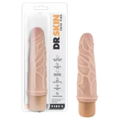 Dr. Skin Vibe No.3 - realistyczny wibrator (naturalny)
