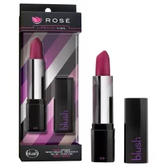   Blush Lipstick Rosé - wibrator wodoodporny szminka - czarno-różowy