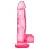 bjours Słodki i Mocny 4 - różowy dildo z przyssawką