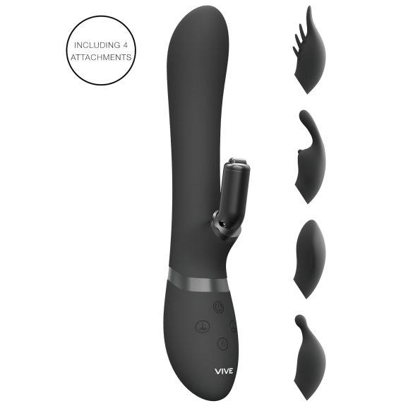 Vive Chou - 4w1 wibrator z ramieniem (czarny)