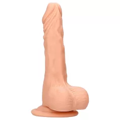  RealRock - dildo realistyczne z jądrami - 17 cm - kolor naturalny