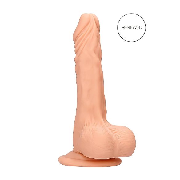 RealRock Dong 7 - naturalny, realistyczny dildo z jądrami (17 cm)