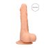 RealRock Dong 7 - naturalny, realistyczny dildo z jądrami (17 cm)